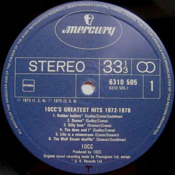 LP 10cc: Greatest Hits 1972-1978