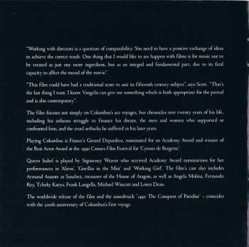 CD Vangelis: 1492 – Conquest Of Paradise (Music From The Original Soundtrack)
