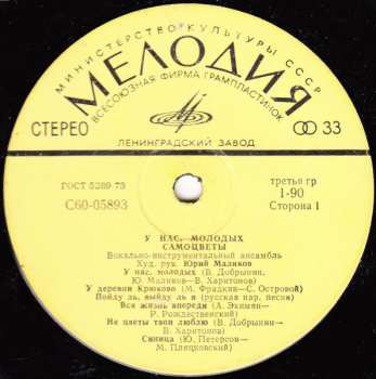 LP Самоцветы: У Нас, Молодых