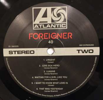 2LP Foreigner: 40