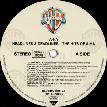 LP a-ha: Headlines And Deadlines - The Hits Of A-Ha