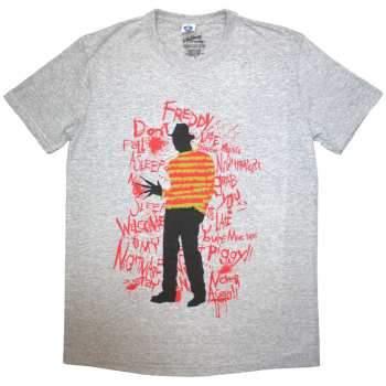 Merch A Nightmare On Elm Street: A Nightmare On Elm Street Unisex T-shirt: Freddy Scribble Font  (medium) M