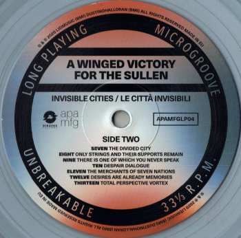 LP A Winged Victory For The Sullen: Invisible Cities / Le Città Invisibili CLR