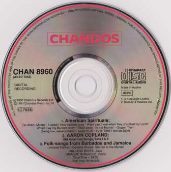 CD Aaron Copland: Old American Songs I & II; American Spirituals; Folk-Songs From Barbados & Jamaica