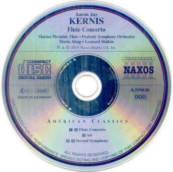 CD Leonard Slatkin: Flute Concerto / Air / Symphony No. 2