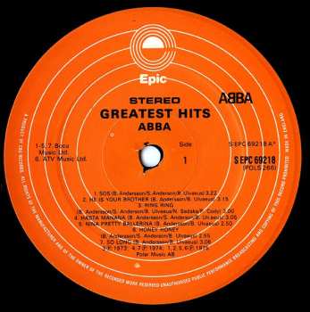 LP ABBA: Greatest Hits