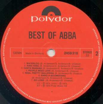 LP ABBA: The Best Of ABBA