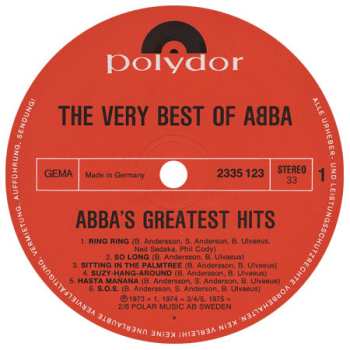 2LP ABBA: The Very Best Of ABBA (ABBA's Greatest Hits)