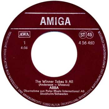 SP ABBA: The Winner Takes It All / Elaine