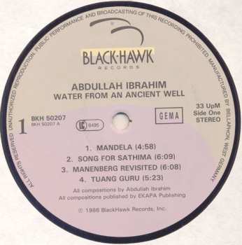 LP Abdullah Ibrahim: Water From An Ancient Well CLR