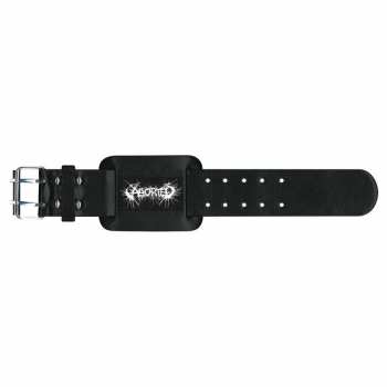 Merch Aborted: Leather Bracelet Logo Aborted