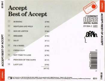 CD Accept: Best Of Accept