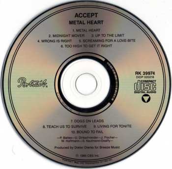 CD Accept: Metal Heart