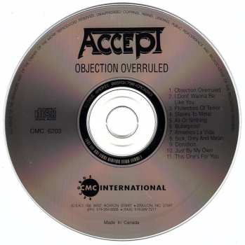 CD Accept: Objection Overruled