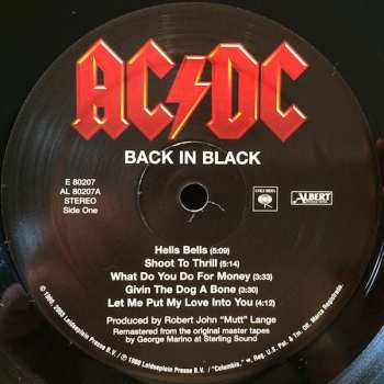 LP AC/DC: Back In Black