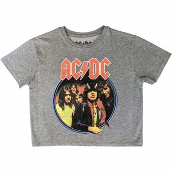 Merch AC/DC: Ac/dc Ladies Crop Top: Highway To Hell Circle (small) S