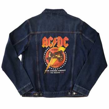 Merch AC/DC: Džínová Bunda About To Rock  S