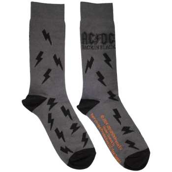 Merch AC/DC: Ankle Socks Back In Black Bolts
