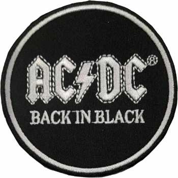 Merch AC/DC: Patch Back In Black Circle