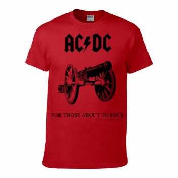 Merch Ac/dc T-shirt: For Those About To Rock - Red