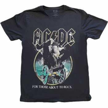 Merch AC/DC: T-shirt For Those About To Rock Yellow Outlines 