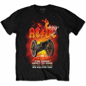 Merch AC/DC: T-shirt Ftatr 40th Flaming 