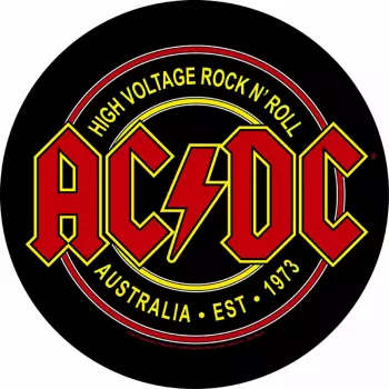Back patch High Voltage Rock N Roll 