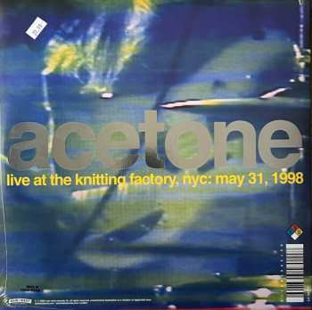 2LP Acetone: I've Enjoyed As Much Of This As I Can Stand: Live At The Knitting Factory, NYC: May 31, 1998 CLR | LTD