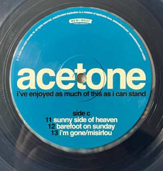 2LP Acetone: I've Enjoyed As Much Of This As I Can Stand: Live At The Knitting Factory, NYC: May 31, 1998 CLR | LTD