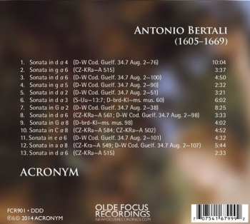 CD Antonio Bertali: Paradise (Instrumental Sonatas Of Antonio Bertali)