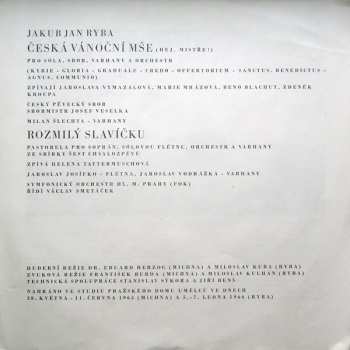 2LP Jakub Jan Ryba: Česká Duchovní Hudba Baroka A Klasicismu  České lidové písně / Cestami českých sběratelů (2xLP + BOOKLET)