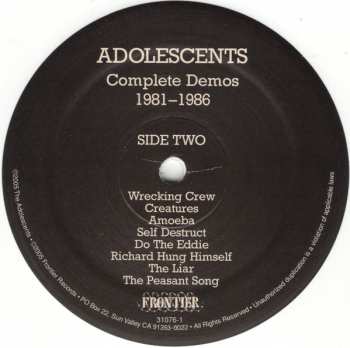 LP Adolescents: The Complete Demos 1980-1986 CLR