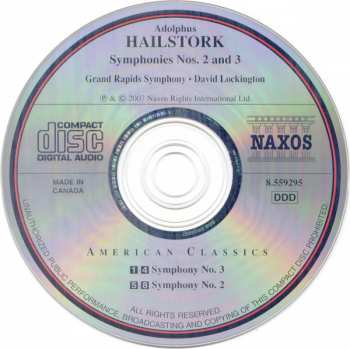CD Adolphus Hailstork: Symphonies Nos. 2 And 3