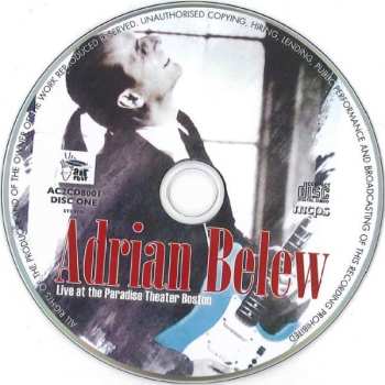 2CD Adrian Belew: Live At The Paradise Theater Boston