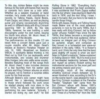 2CD Adrian Belew: Live At The Paradise Theater Boston