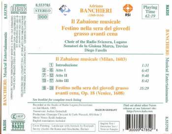CD Sonatori De La Gioiosa Marca: Il Zabaione Musicale / Festino Nella Sera Del Giovedì Grasso Avanti Cena