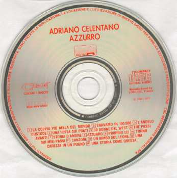 CD Adriano Celentano: Azzurro