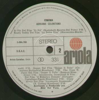 LP Adriano Celentano: Cinema