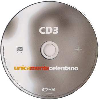 3CD Adriano Celentano: Unicamente Celentano