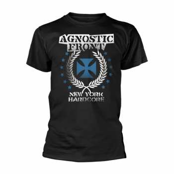 Merch Agnostic Front: T-shirt Blue Iron Cross