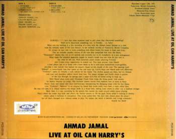 CD Ahmad Jamal: Recorded Live At "Oil Can Harry's"