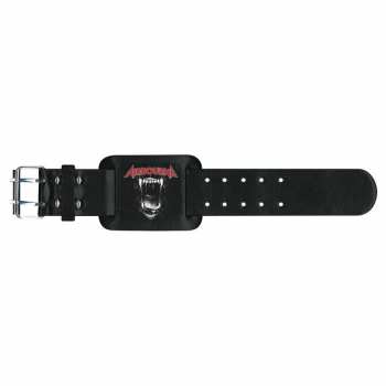 Merch Airbourne: Leather Bracelet Black Dog Barking
