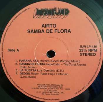 LP Airto Moreira: Samba De Flora LTD