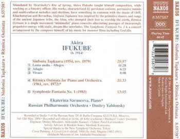 CD Akira Ifukube: Sinfonia Tapkaara • Ritmica Ostinata • Symphonic Fantasia No. 1