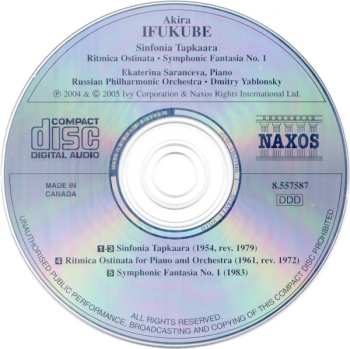 CD Akira Ifukube: Sinfonia Tapkaara • Ritmica Ostinata • Symphonic Fantasia No. 1