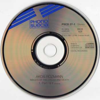 2CD Ákos Rózmann: Bilder Inför Drömmen Och Döden / Images Of The Dream And Death