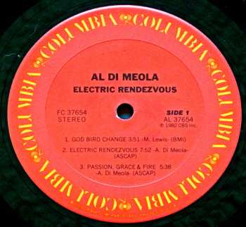 LP Al Di Meola: Electric Rendezvous