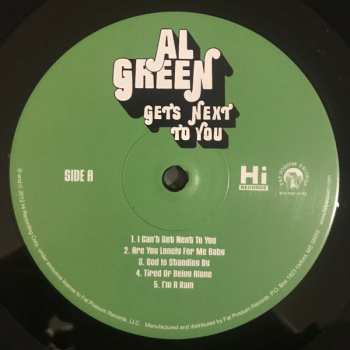 LP Al Green: Gets Next To You