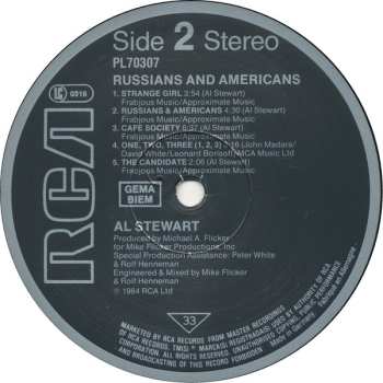 LP Al Stewart: Russians & Americans