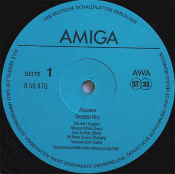 LP Alabama: Greatest Hits
